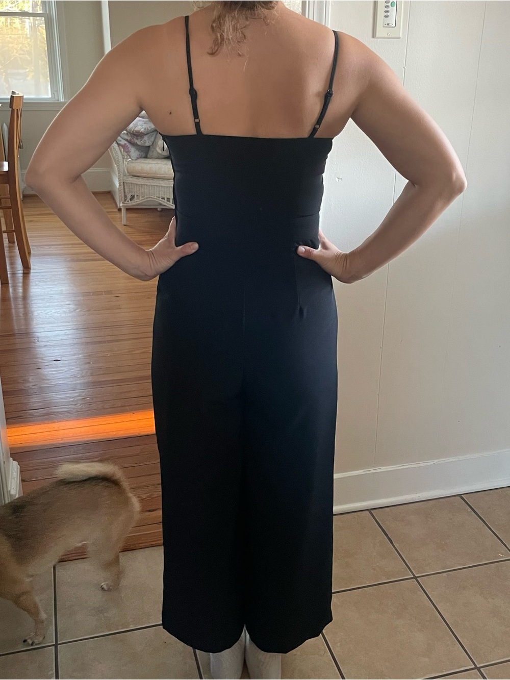 H&M Black Cutout Spaghetti-Strap Jumpsuit - Picture 3 of 6